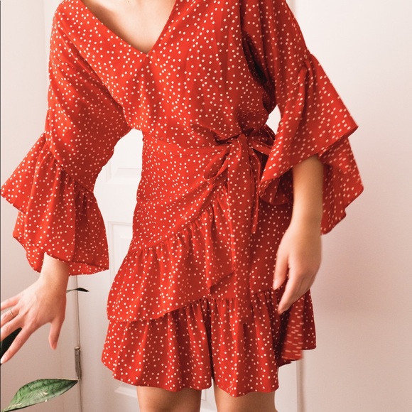 Polka dot wrap dress - Picture 3 of 3